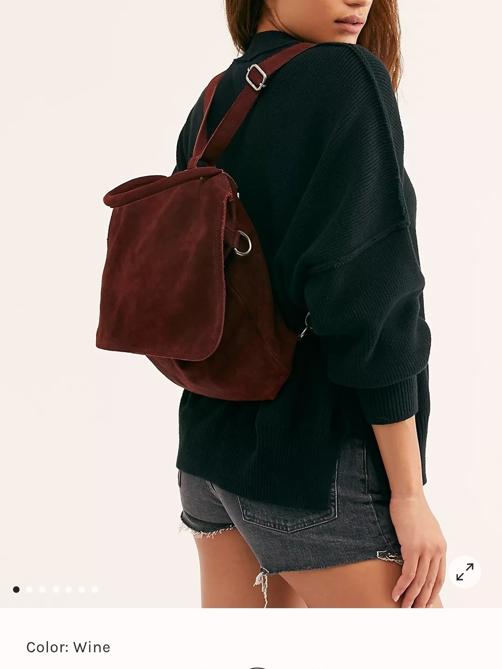 Vintage We The Free Pairs Suede Convertible Backpack Bag - Picture 2 of 13
